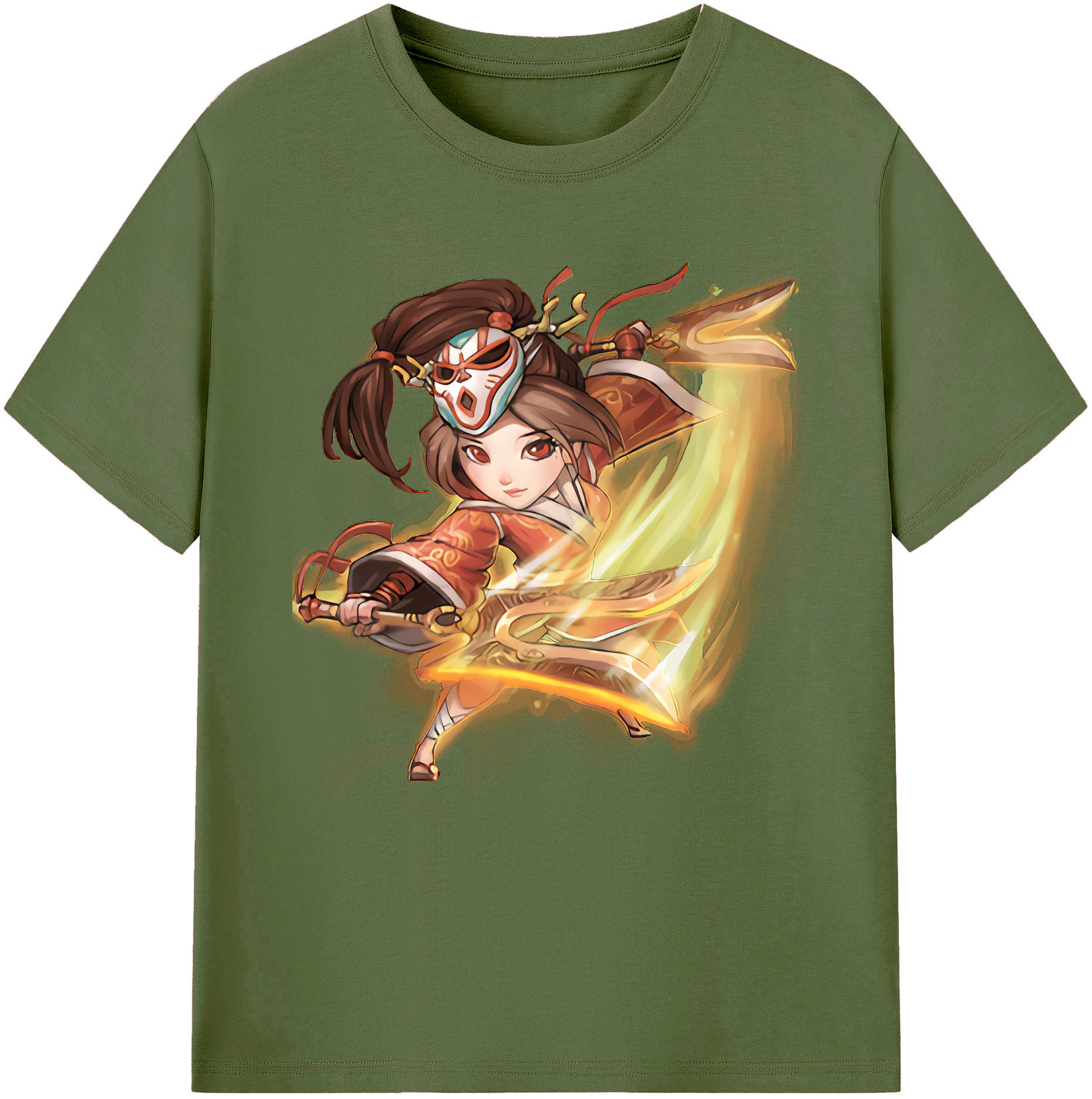 リーグ・オブ・レジェンド League of Legends LOL 綿100％半袖Tシャツ（フロントプリント）